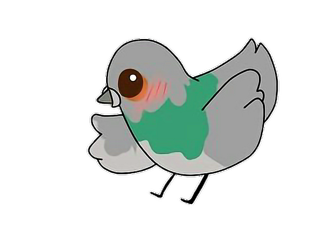 Pigeon clipart paloma. Guillermito fnafhs golden sticker