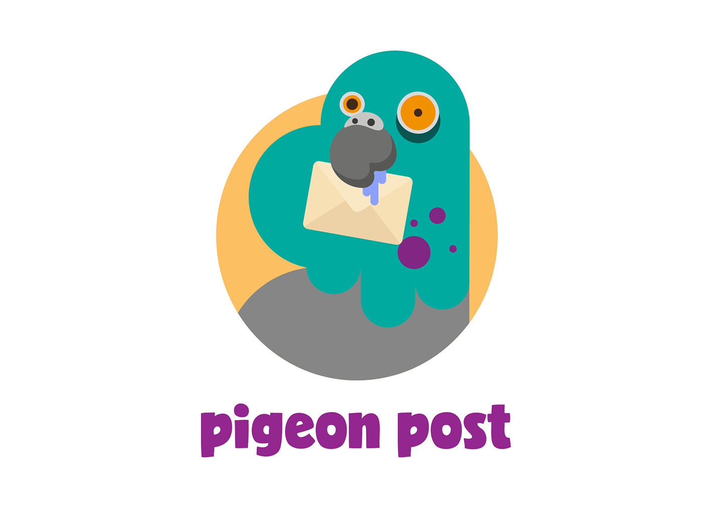 Pigeon clipart pigeon post. Game on behance in