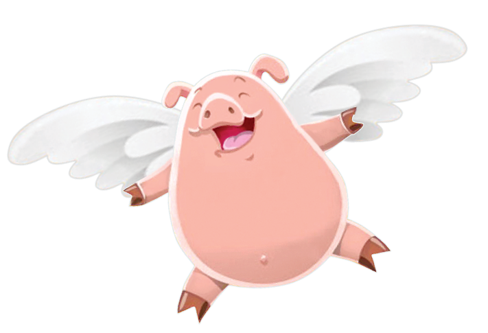 pigs clipart angel