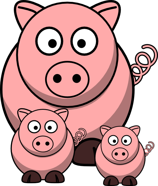 Momma with clip art. Pigs clipart baby pig