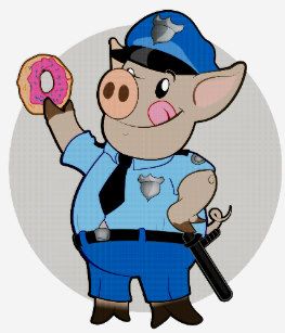 pigs clipart cop