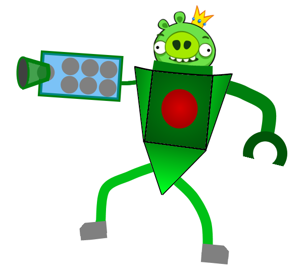 The mega pig angry. Pigs clipart obese