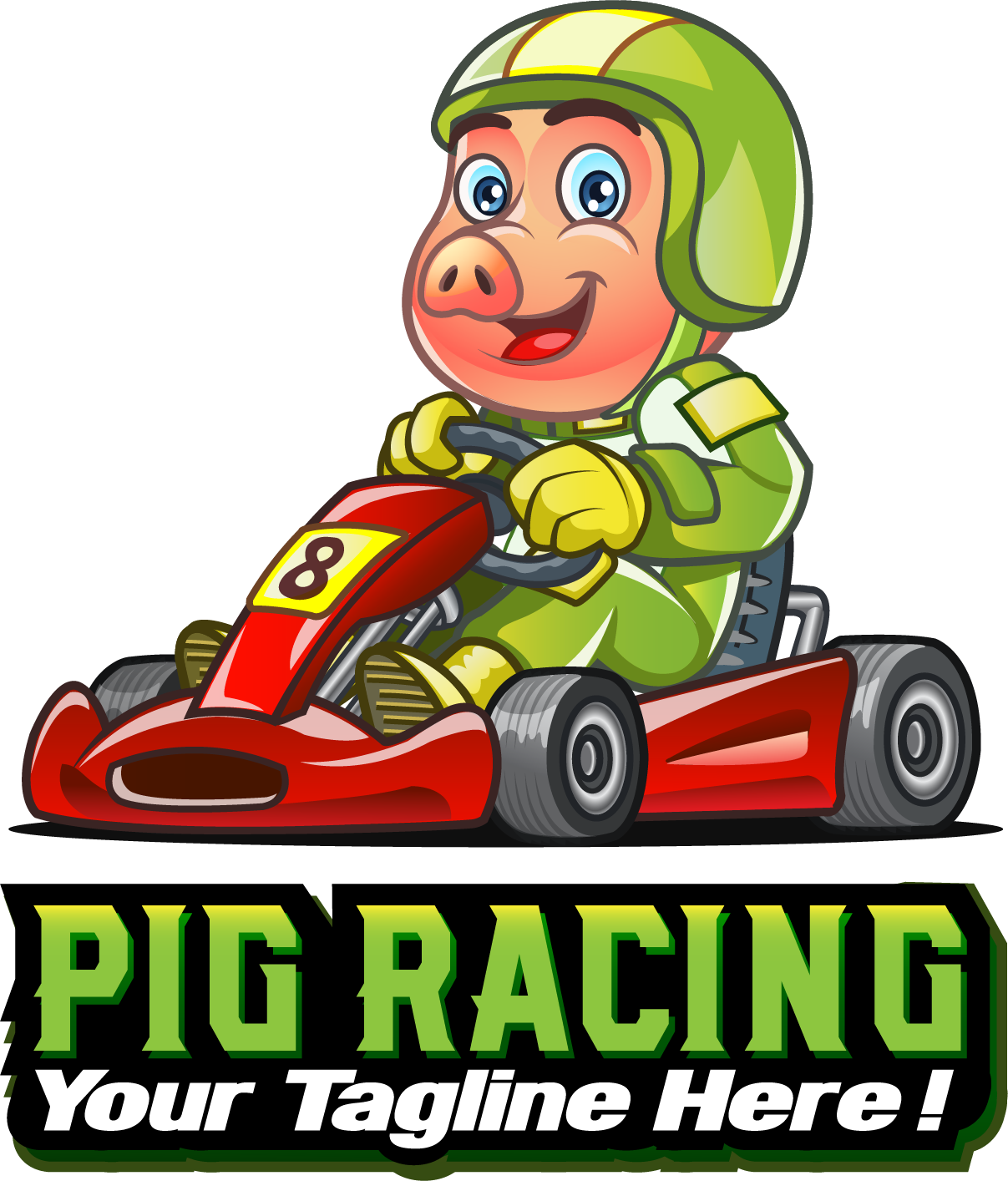 pigs clipart race