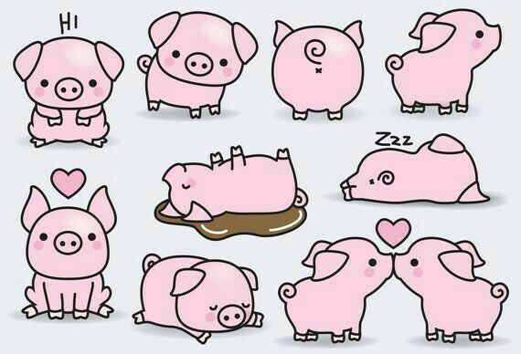 pigs clipart sketch