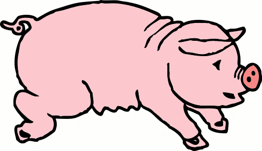 pigs clipart walking