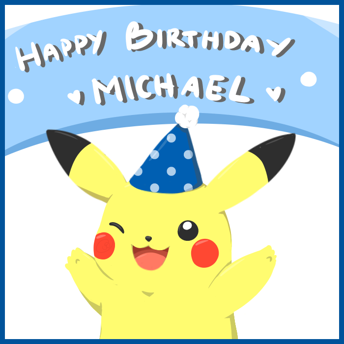 pikachu clipart birthday