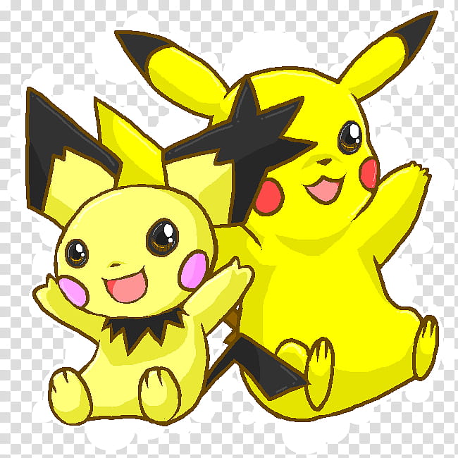 Pikachu clipart ear. And notched pichu two