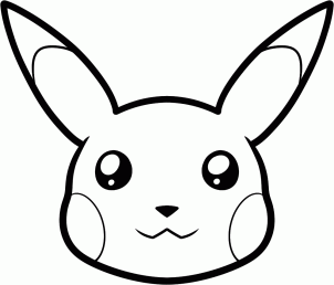 Free pictures to draw. Pikachu clipart easy