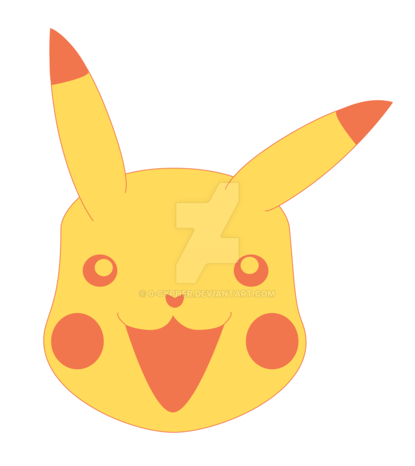 pikachu clipart head