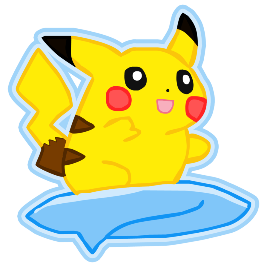 pikachu clipart line art