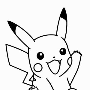pikachu clipart outlines