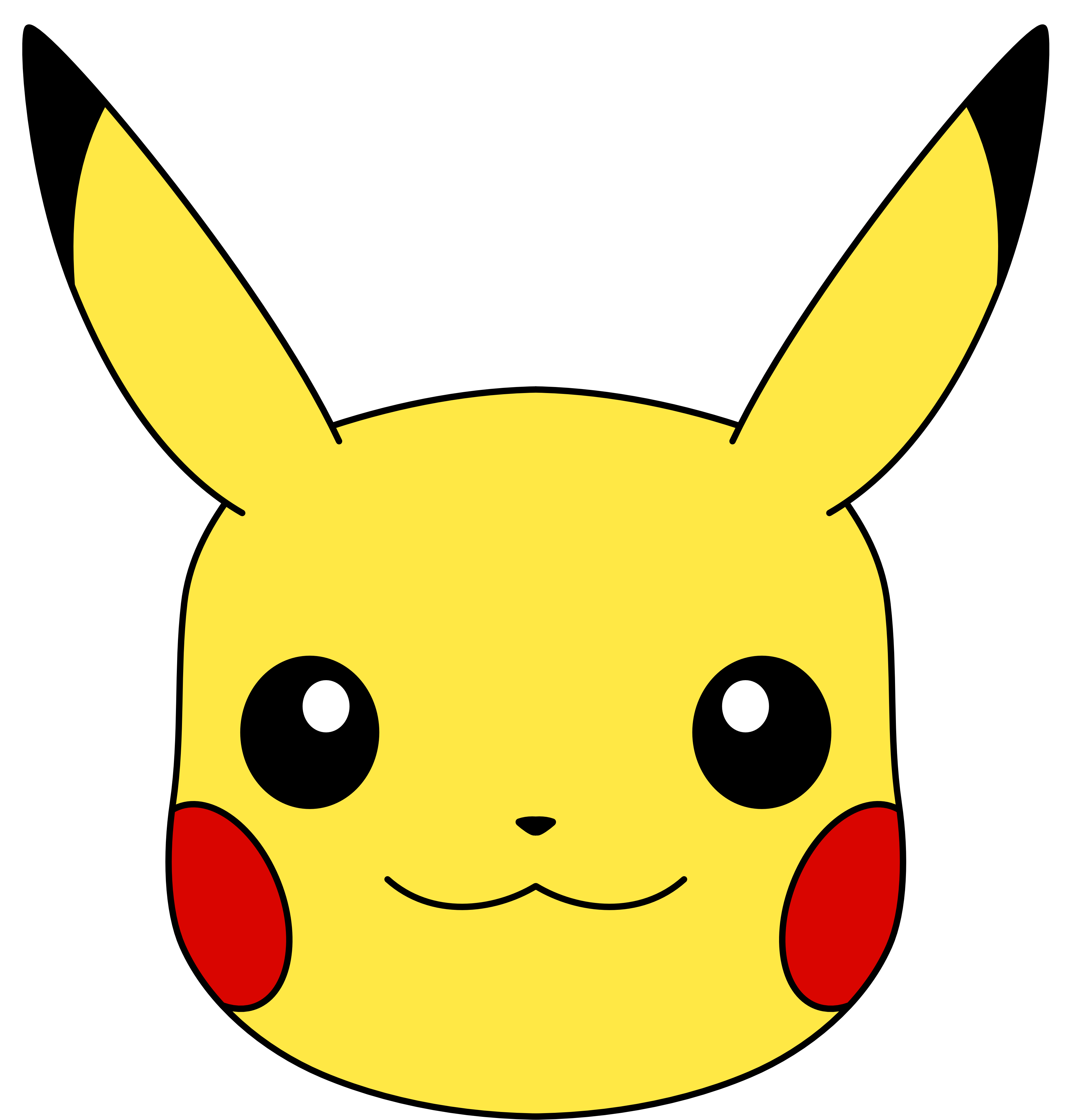 Printable Pikachu Face