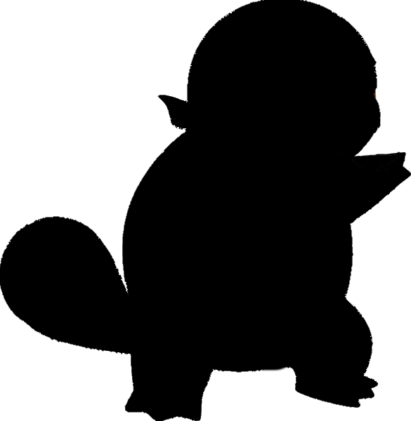 Pikachu clipart silhouette. Squirtle at getdrawings com
