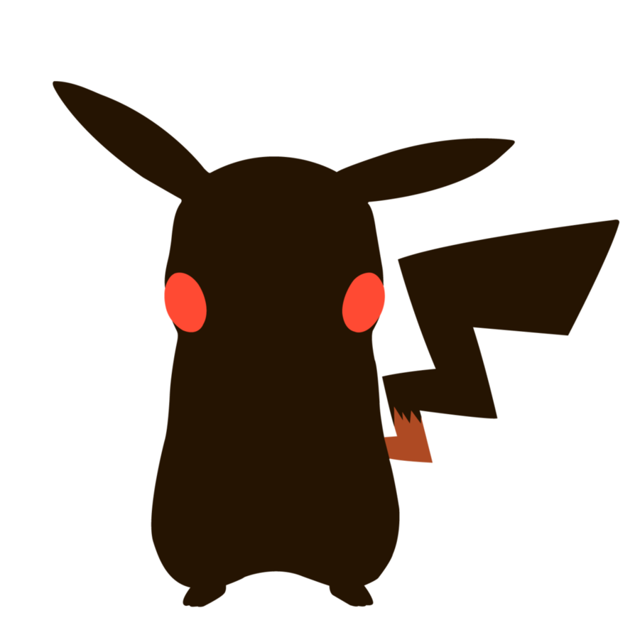 At getdrawings com free. Pikachu clipart silhouette