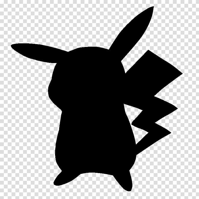 Pok mon go drawing. Pikachu clipart silhouette