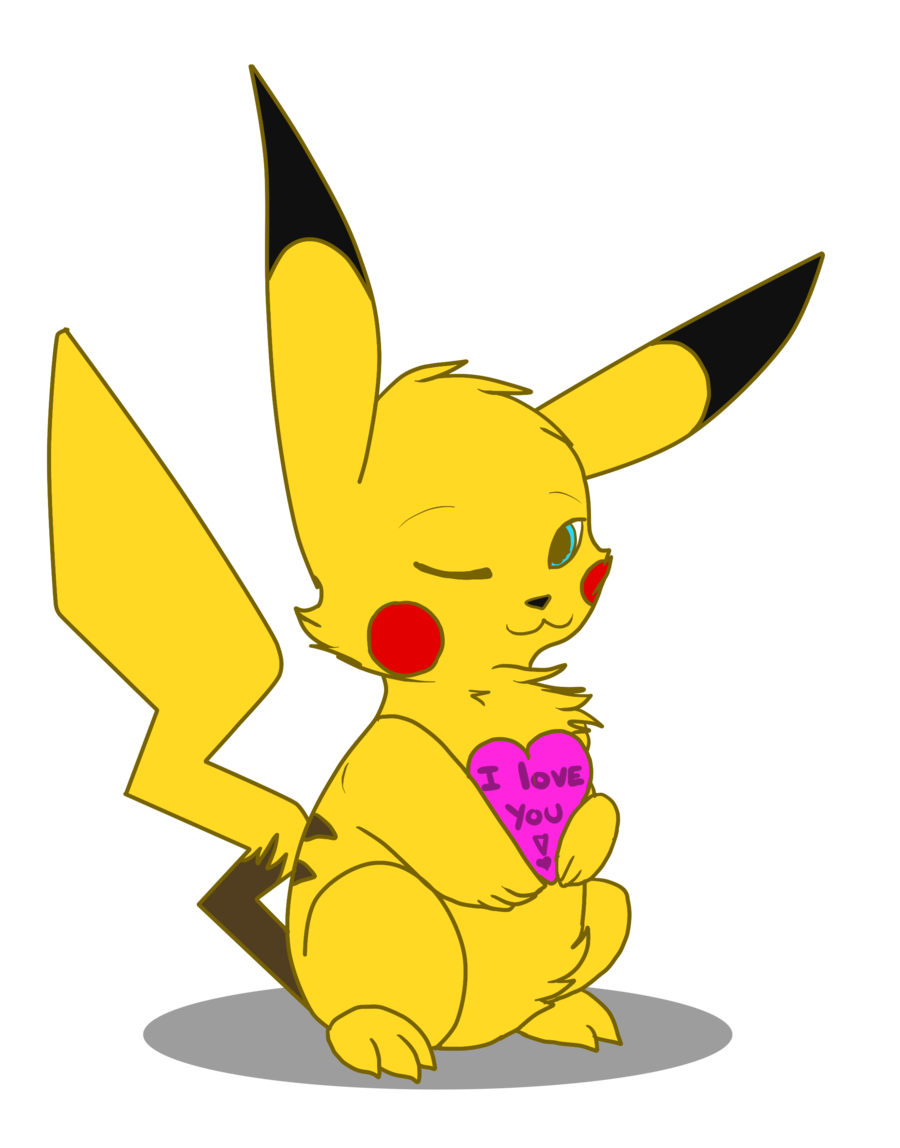 Love valentine s day. Pikachu clipart thunderbolt