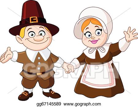 pilgrims clipart couple