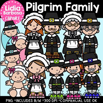 pilgrims clipart pilgrim family