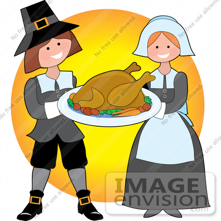 pilgrim clipart thanksgiving person