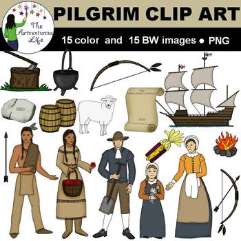 pilgrims clipart history american