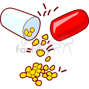 pill clipart cartoon