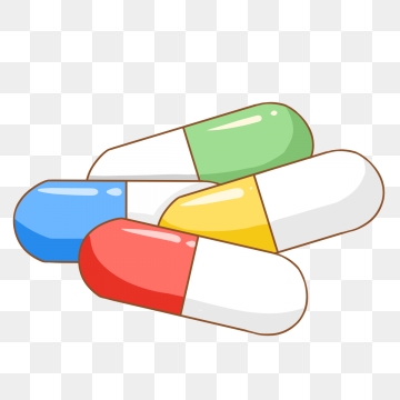pill clipart colorful