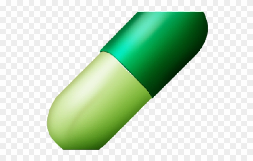 Pills png download . Pill clipart green capsule