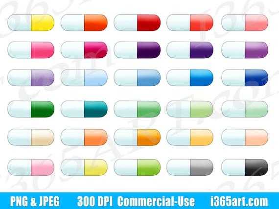 pills clipart medication label