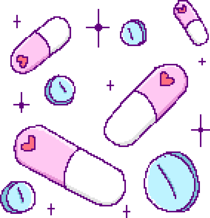 Pixel kawaii pink wicca. Pills clipart transparent tumblr