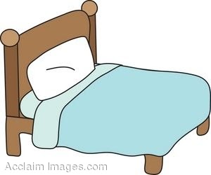 pillow clipart simple bed