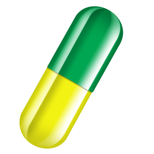 pills clipart green capsule