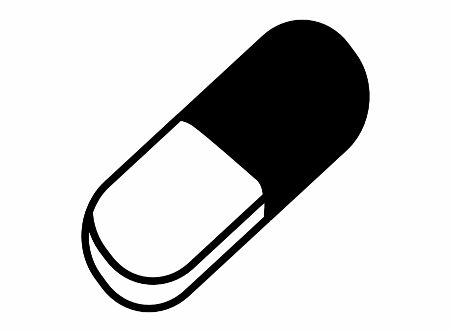 pills clipart outline