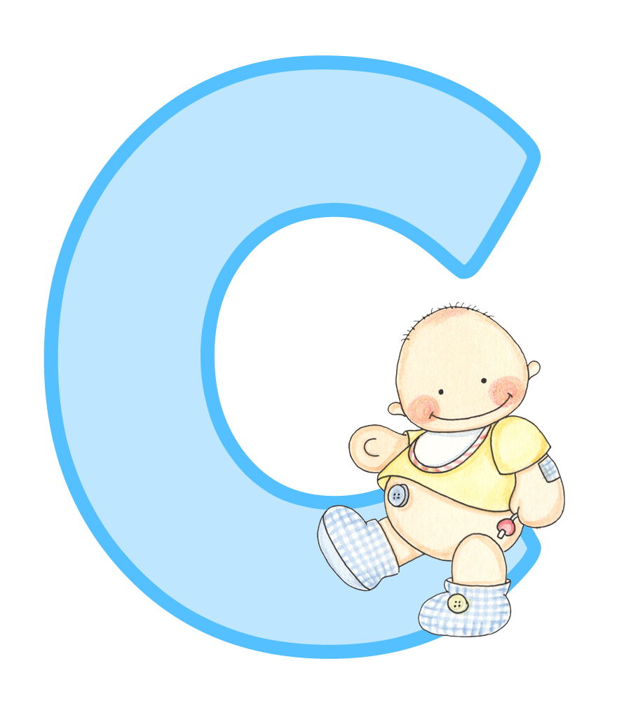 Alfabeto con lindo beb. Weight clipart boy