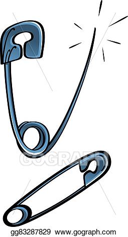 Pin clipart illustration. Vector stock safety gg
