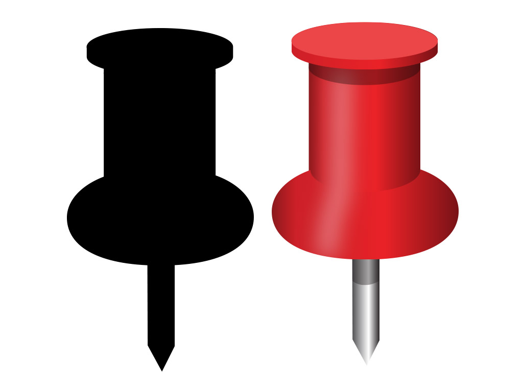 pin clipart illustration