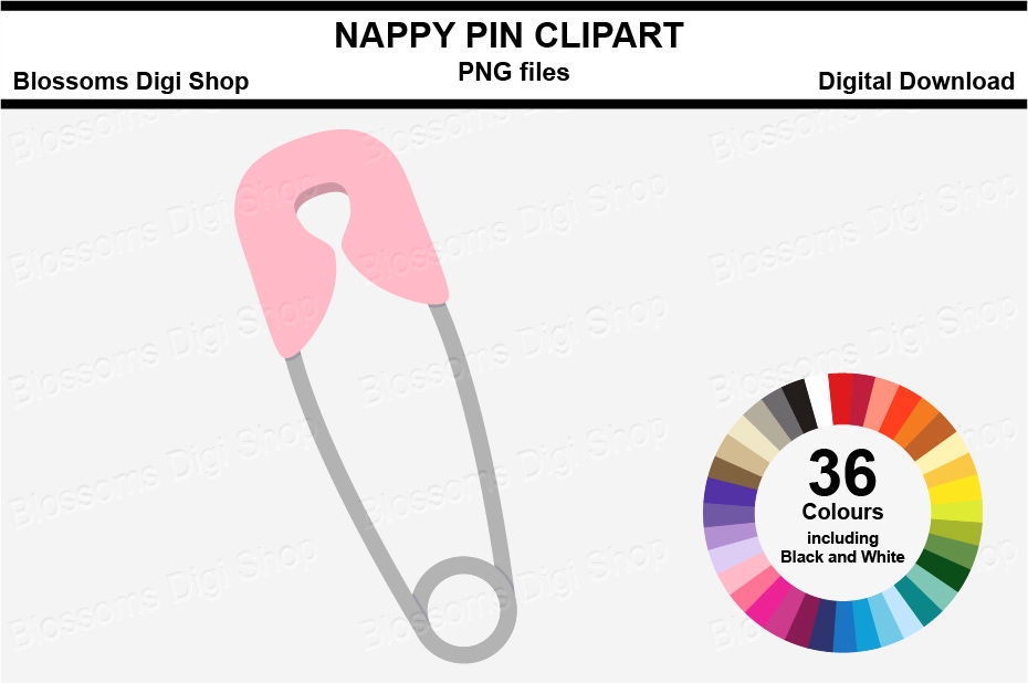 pin clipart nappy pin