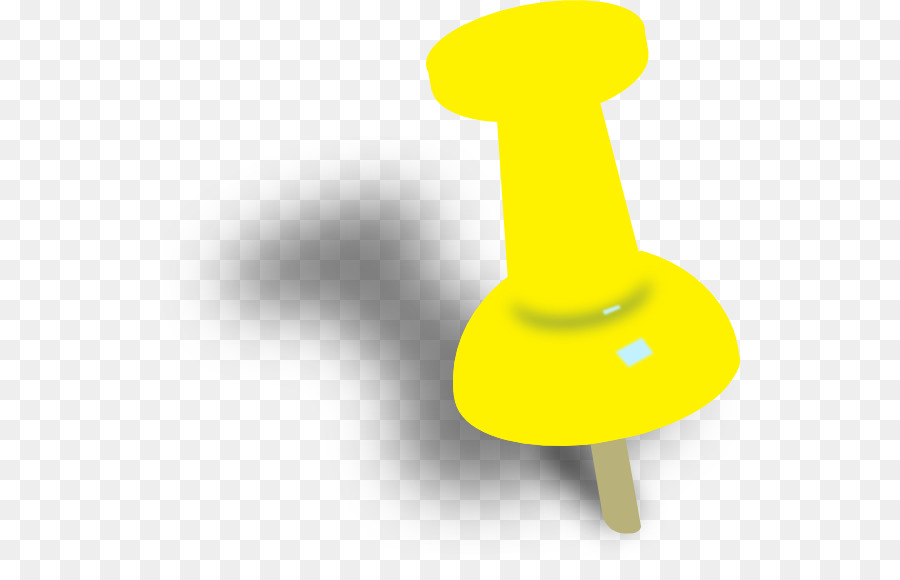 pin clipart yellow