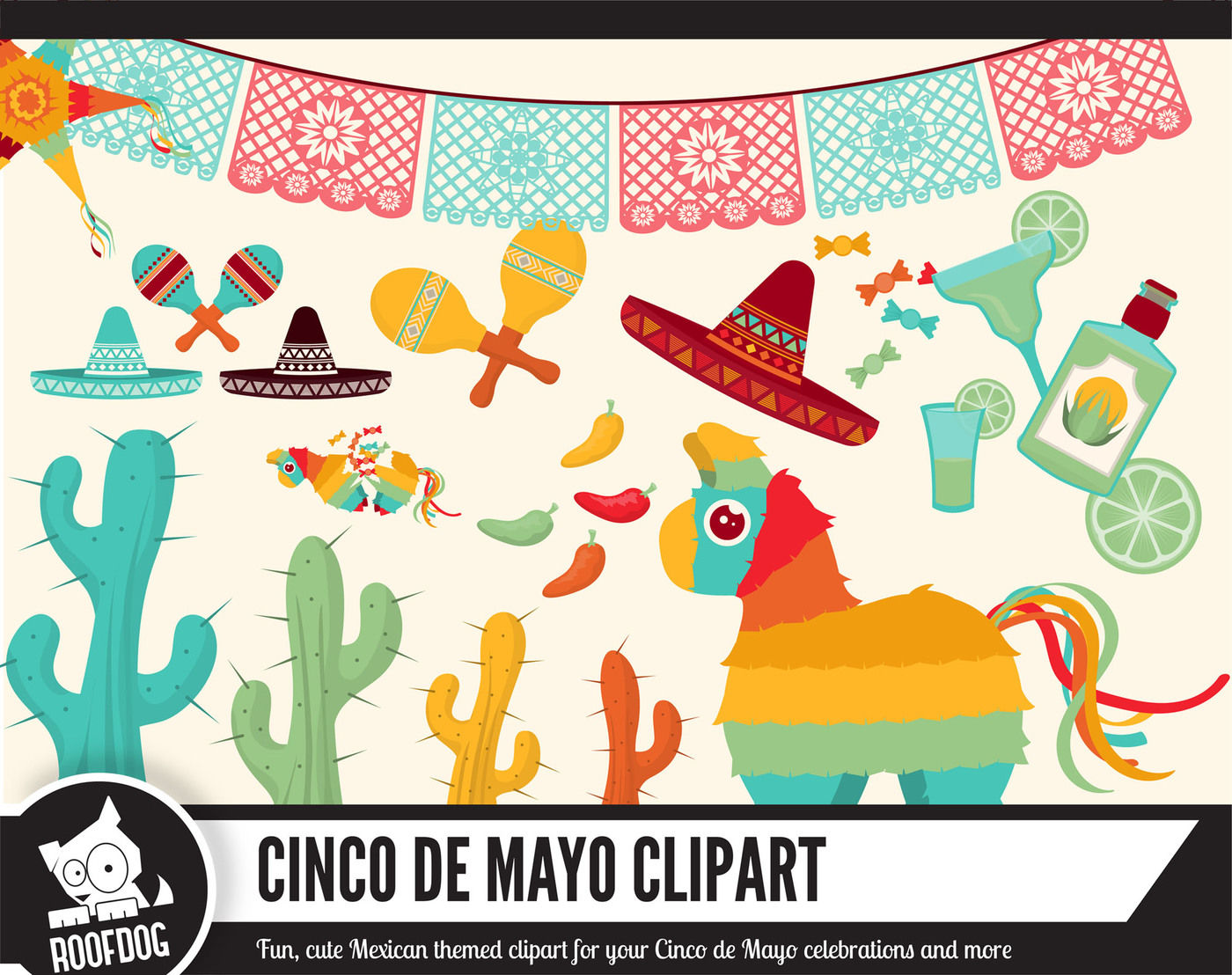 Pinata clipart embroidery mexican. Cinco de mayo clip