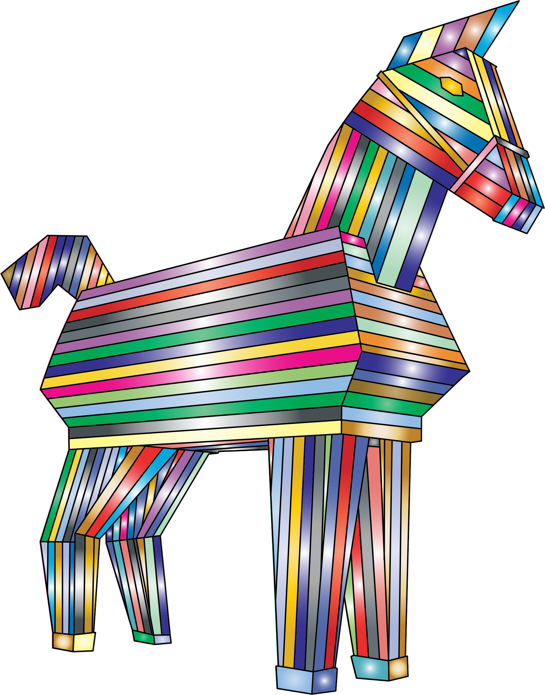 Pinata clipart horse. Prismatic trojan big image