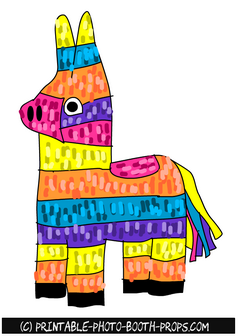 Pinata clipart printable. Free piniata photo booth