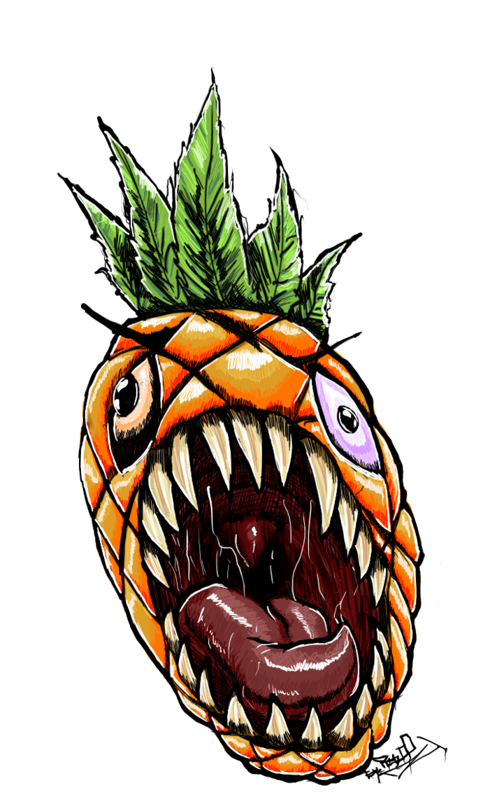 pineapple clipart character
