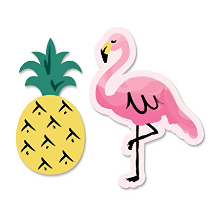 pineapple clipart flamingo