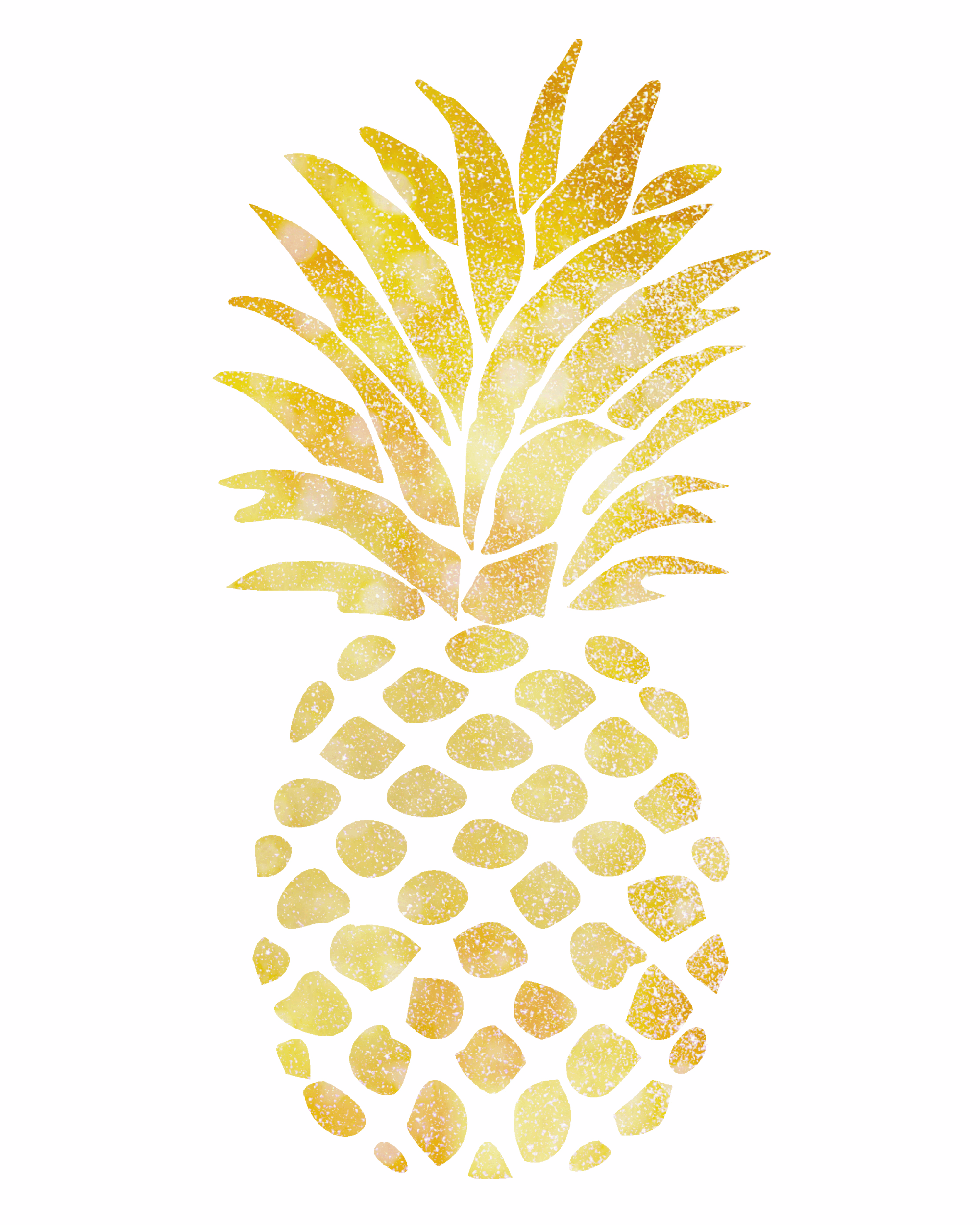 pineapple clipart gold pineapple