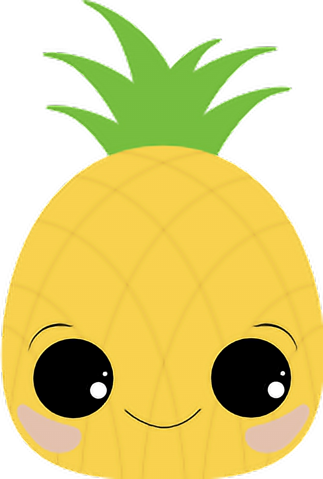 pineapple clipart kawaii