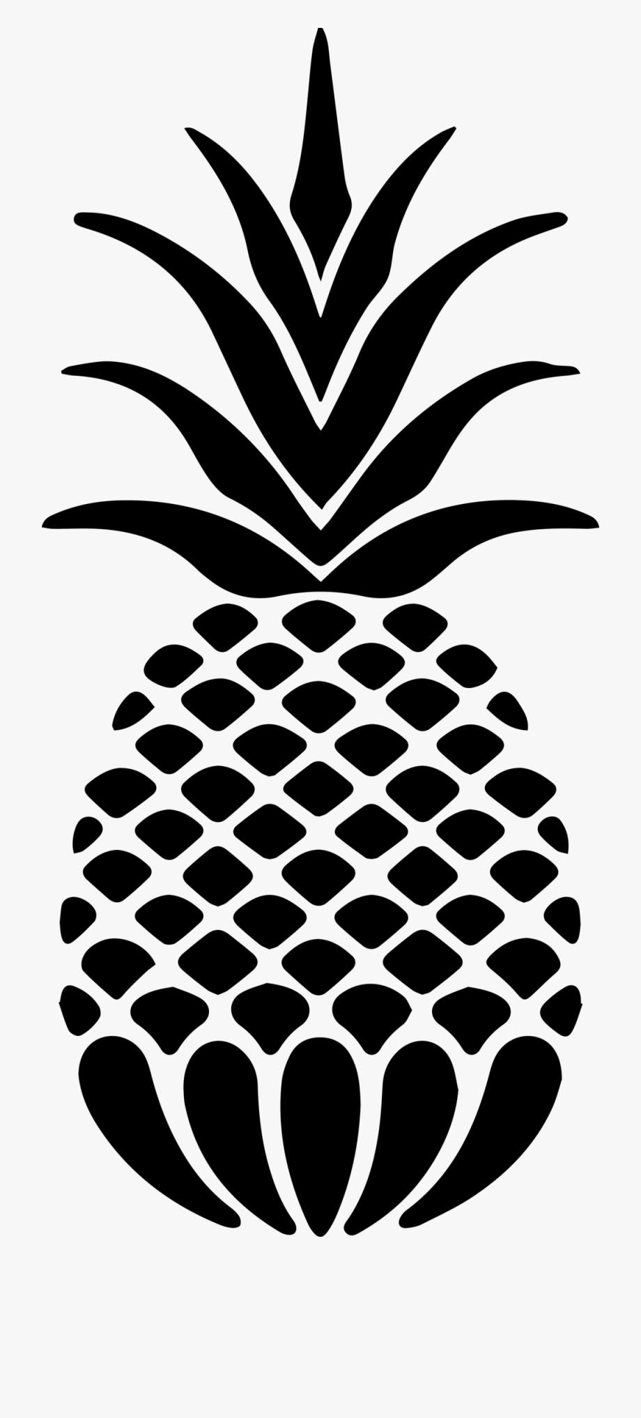 pineapple clipart silhouette