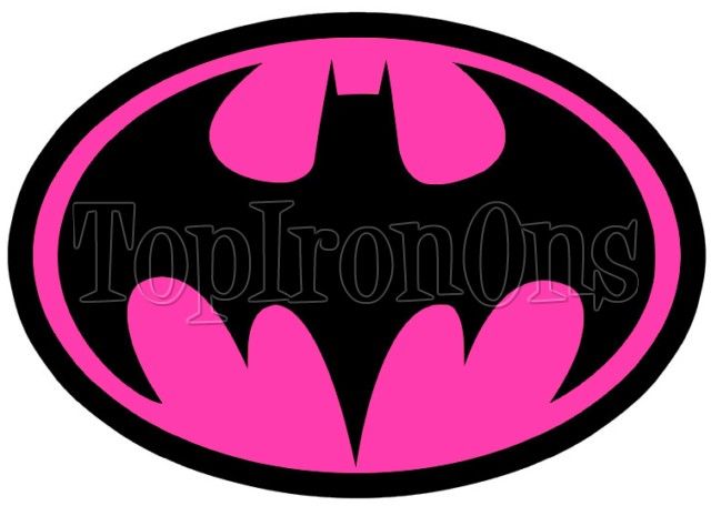 pink clipart batgirl