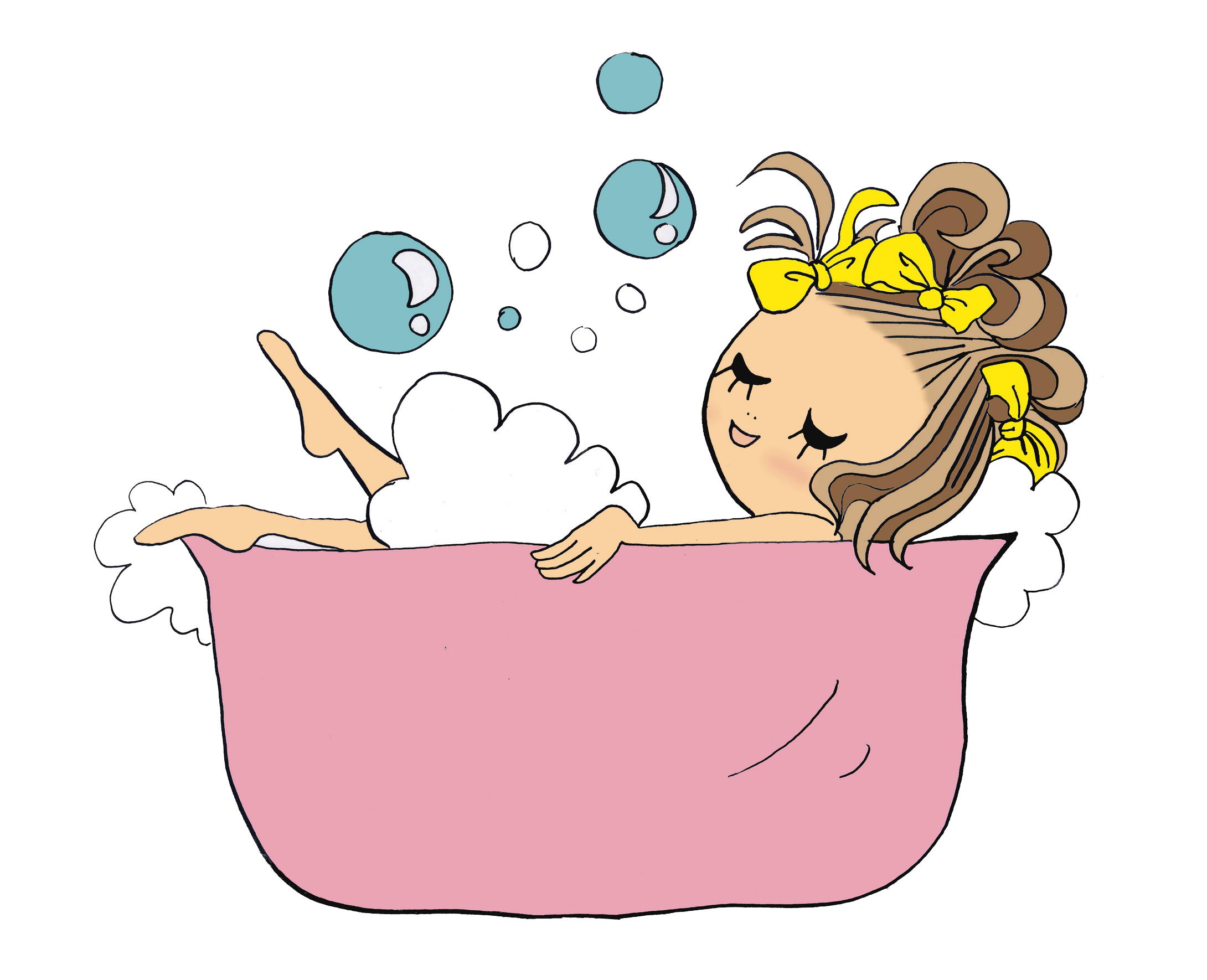 showering clipart draw