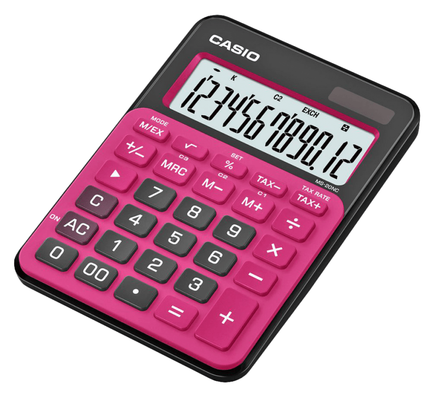 pink clipart calculator