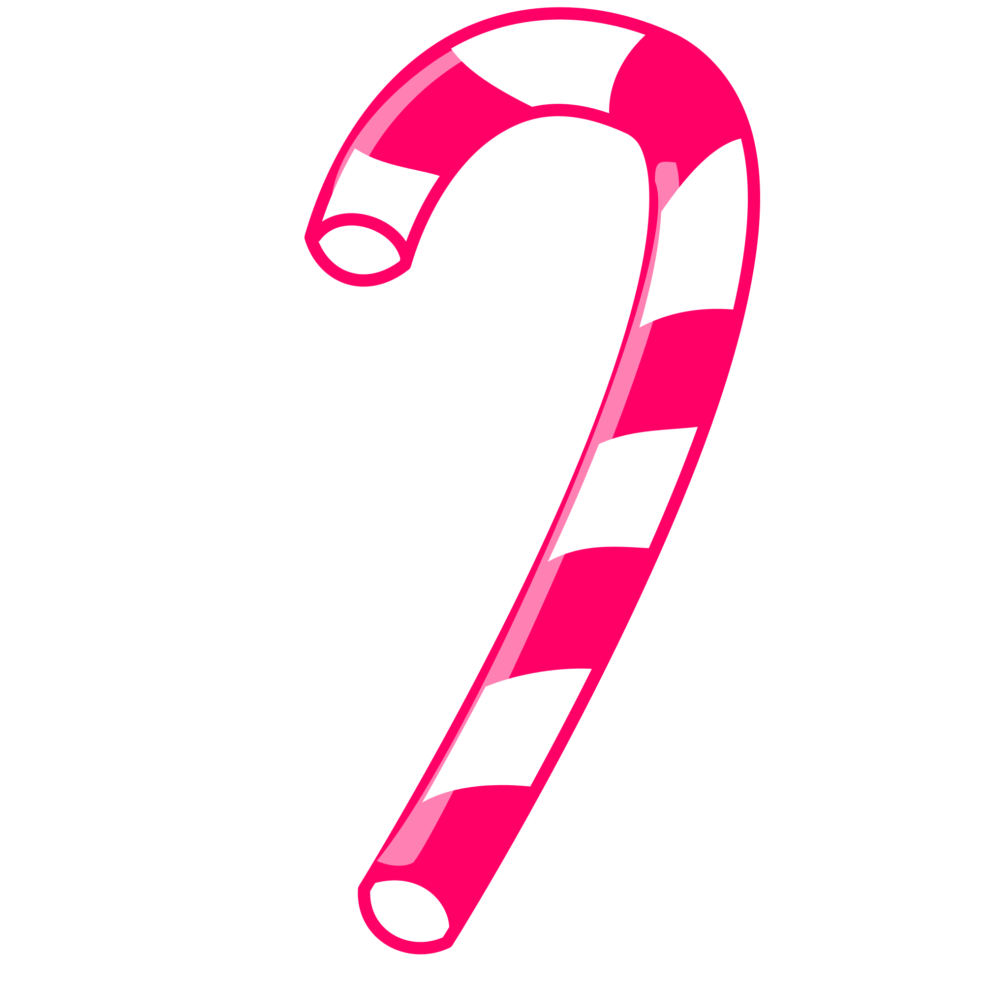 pink clipart candy cane