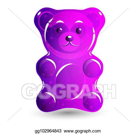 pink clipart gummy bear